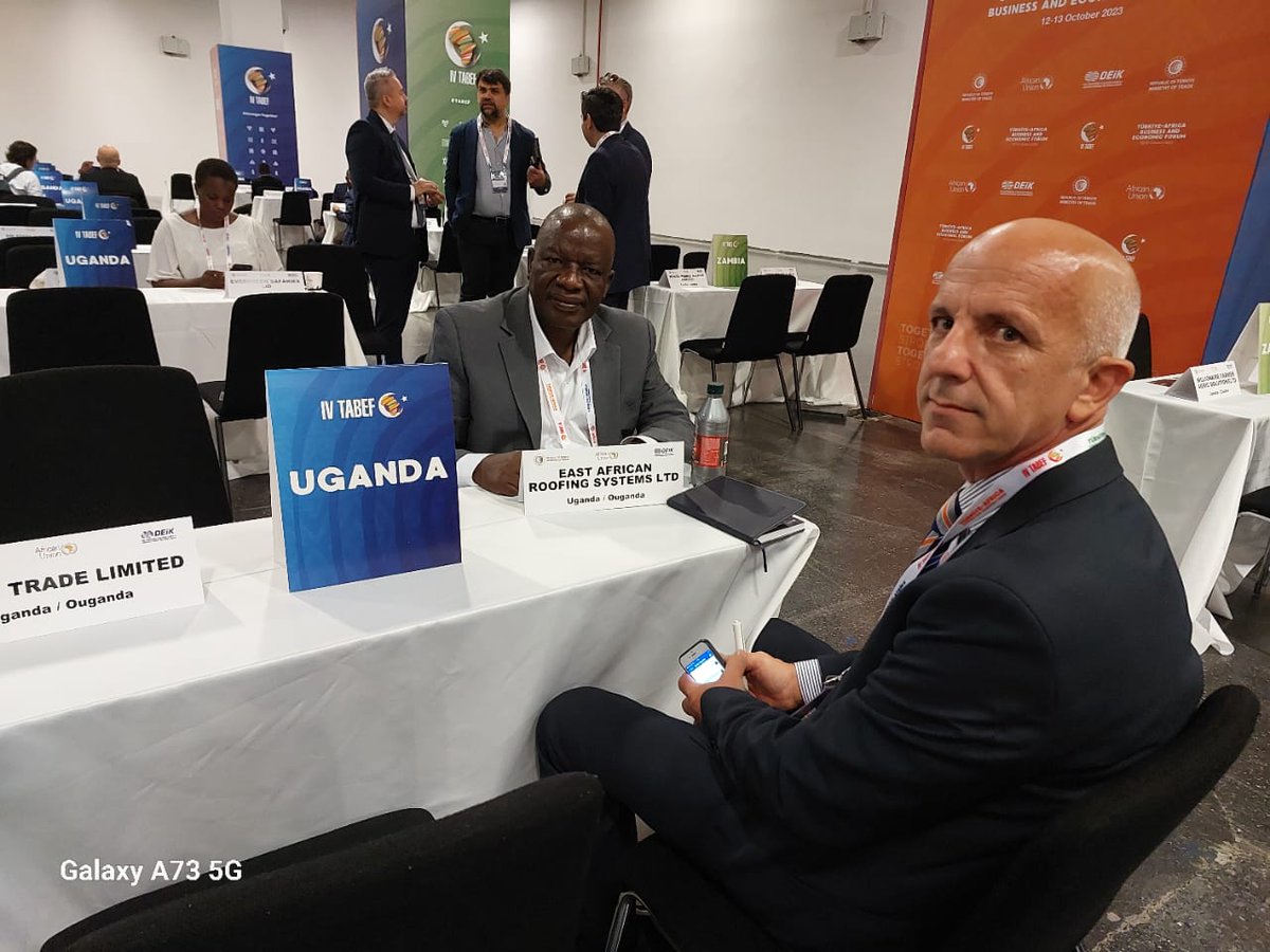 The fourth edition of #TABEF taking place in Istanbul Congress Centre (ICC) hosting high-level representatives from several countries and 3,900 African and Turkish business people
@KAMPALA_BE, <a href="/NusuraTiperu2/">Amb.Tiperu Nusura</a>, <a href="/HamzaKyeyune/">Hamza Kyeyune</a>,
<a href="/AnkaraUganda/">Uganda Embassy Ankara</a> <a href="/deikint/">DEİK INTERNATIONAL</a> <a href="/ticaret/">T.C. Ticaret Bakanlığı</a>