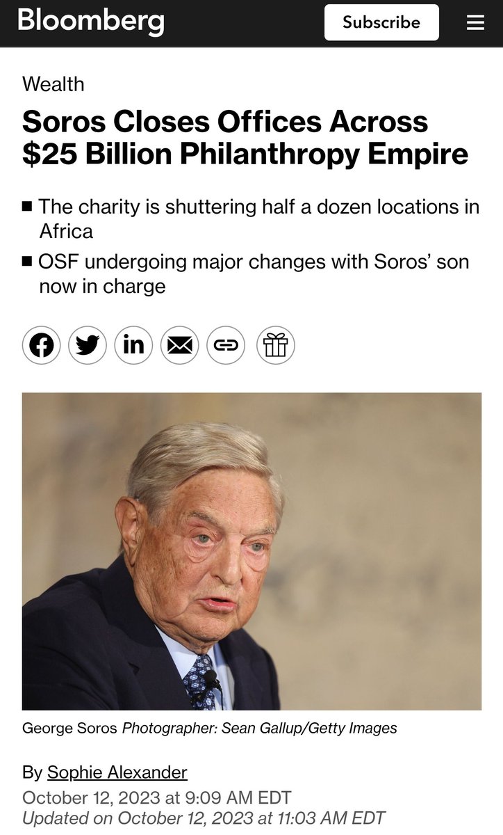 ShadowofEzra's tweet photo. The $25 billion international network of foundations started by George Soros is shuttering offices around the world. https://t.co/Rdt2dXXTkN