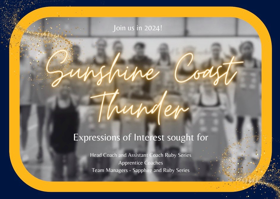 thunder_netball's tweet photo. Expressions of Interest for our coaching and management roles for the 2024 HART Sapphire Series close soon - don't miss your opportunity to join us!
All information and application details can be found here:
https://t.co/AkVem97jyM https://t.co/zvtsLaRt1G