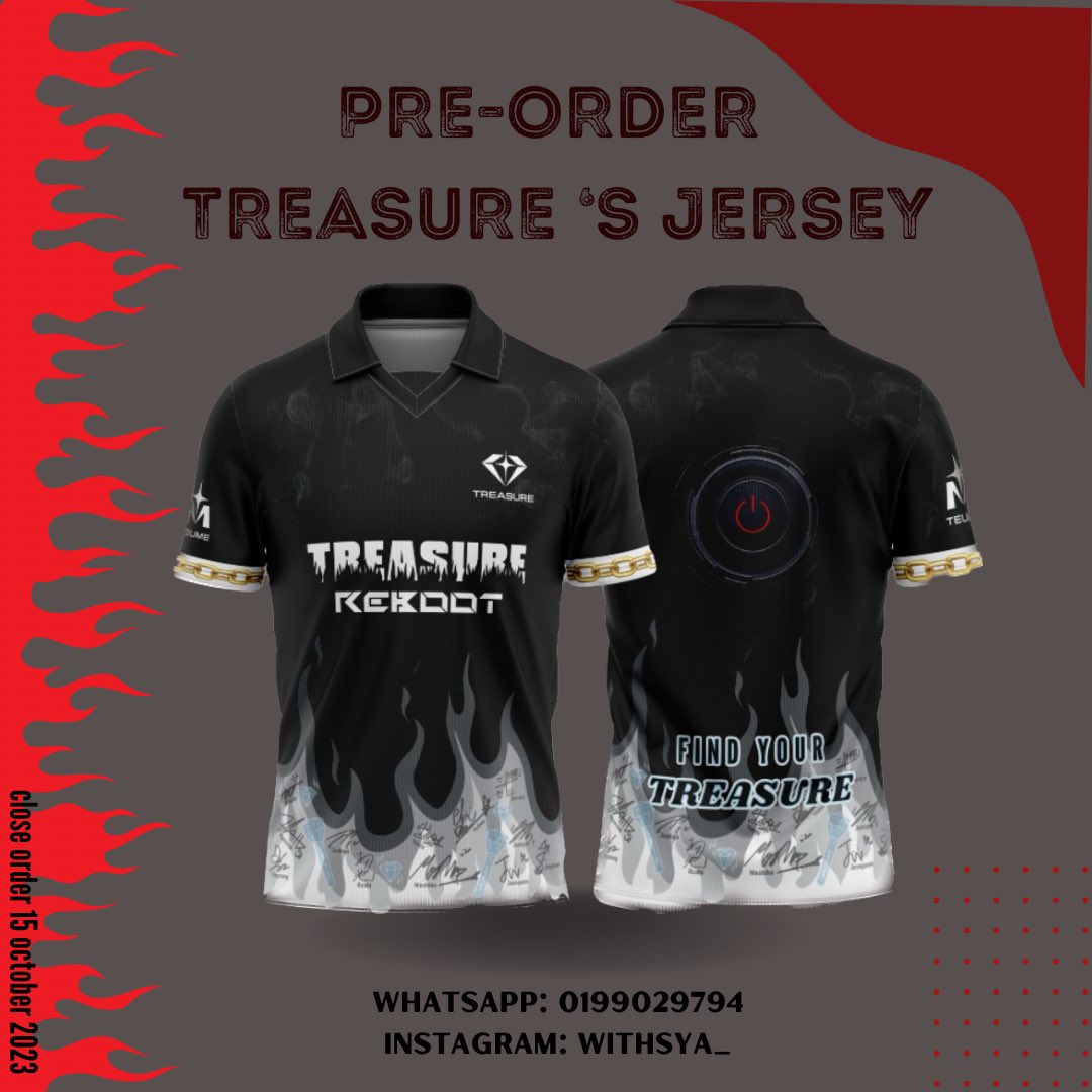 HELLO MALOV
sooo i ada good news untuk malaysian teumeee!

💎 i nak open pre-order untuk jersey treasure edition reboot!
💎 and i promise the quality memang the best harga dia pon murah gaisss
💎 anything yall can dm me on instagram or can terus direct ws i okiess

#treasure