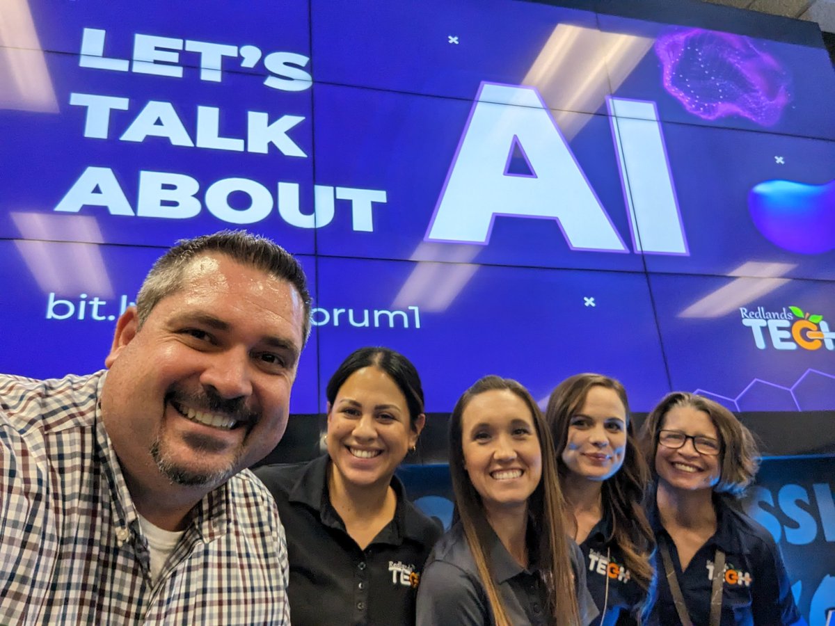 mrrothe's tweet photo. What a great night talking about AI and education with @RedlandsUSD teachers during our first AI Forum this evening! Stay tuned for details on our next. 😁

#RedlandsINTech #ThisIsRUSD https://t.co/UxKF0xzJ4x