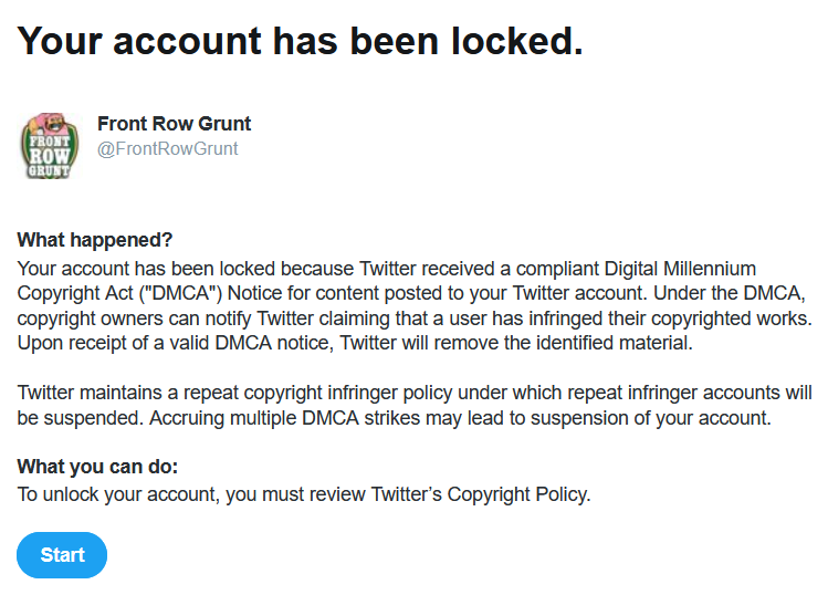 Front Row Grunt tweet media