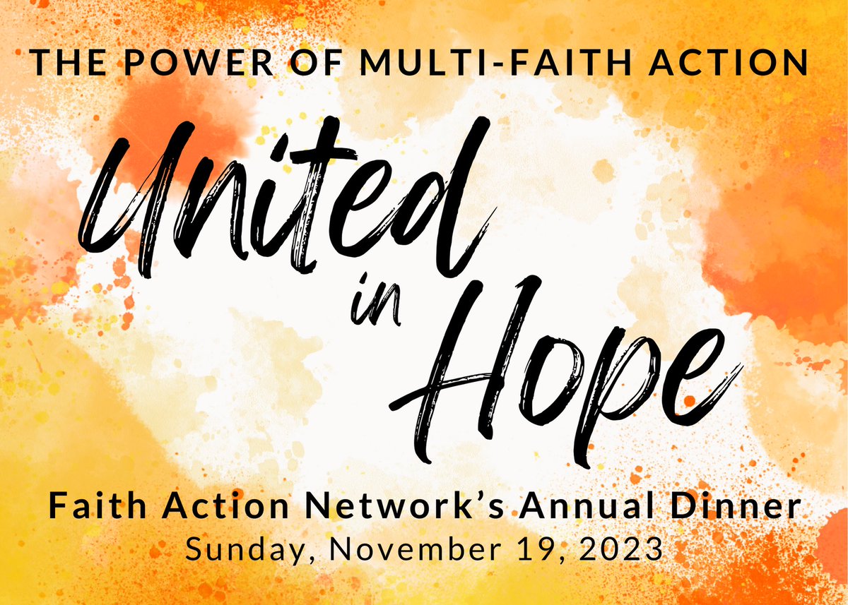 Join us for Faith Action Network’s Annual Dinner on November 19!

We will be in person in Renton, Spokane, and Live Streamed for those who cannot physically join us at the dinner.

Please register by November 6 at:
fanwa.org/annual-dinner.