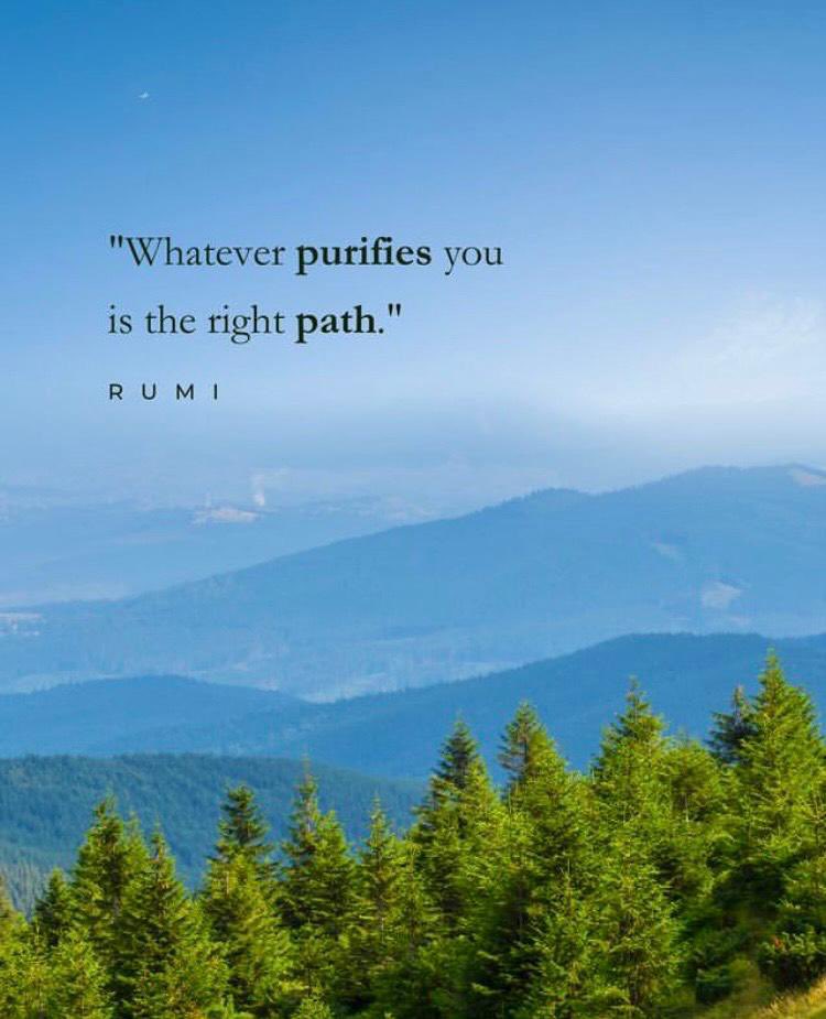 That’s a powerful sentiment. Finding what purifies and guides you towards the right path is essential for personal growth and fulfillment. Keep seeking what resonates with your true self.
