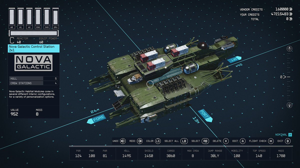 2_SmokinBarrels's tweet photo. Locust III
Class C
8 crew
30y range
60 power
100 mobility 
140 top speed
360 cargo
1450 shields
No Mods
#Starfield #Starshipd https://t.co/tzuUW7sP2M