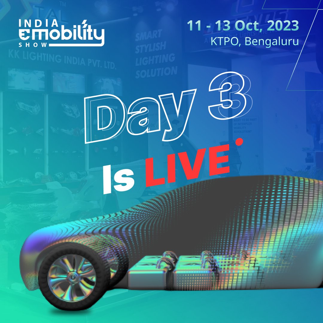 Day 3 of the India e-Mobility Show is now LIVE!

Welcome to another day of electrifying innovation, sustainability, and mobility revolution. We're thrilled to have you with us on this journey towards a sustainable future.

#IES23 #indiaemobilityshow #gogreen #zeroemissions