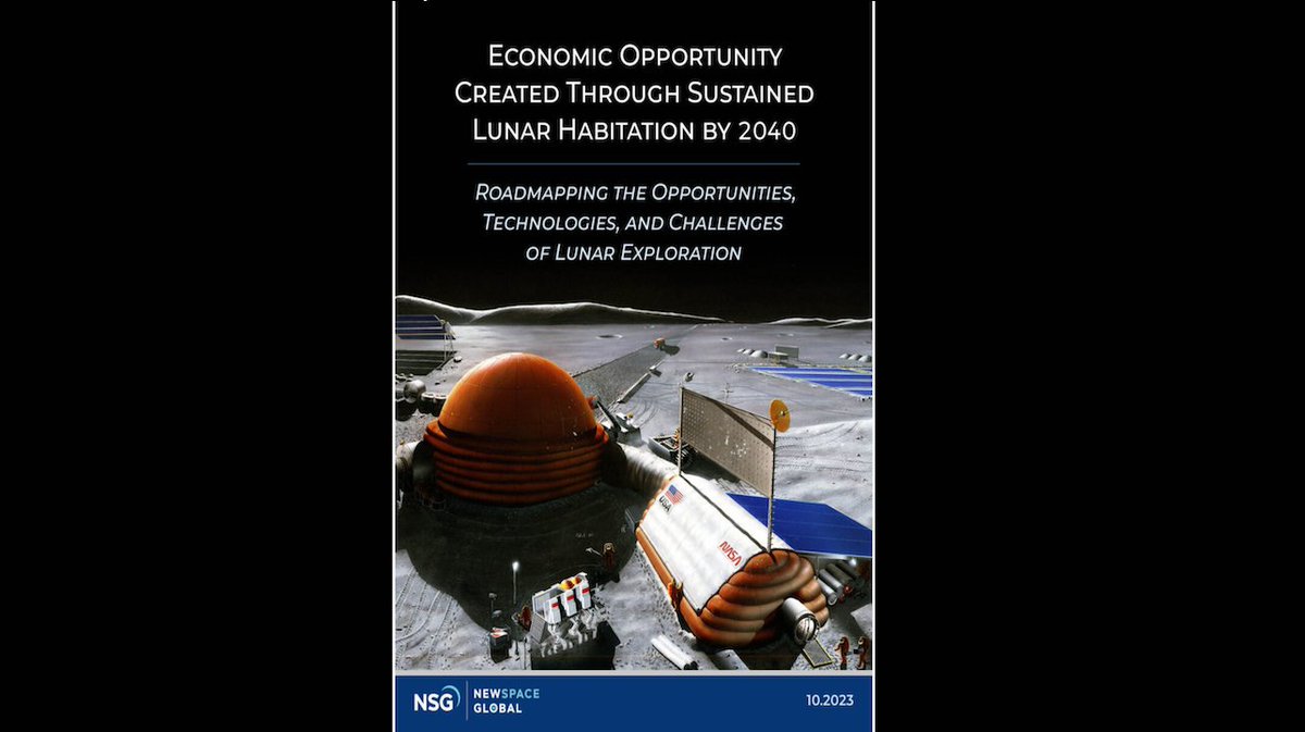 New Report: Economic Opportunity Created Through Sustained Lunar Habitation by 2040 bit.ly/3LXwoB0 #spacecommerce #Artemis #Moon #Lunar