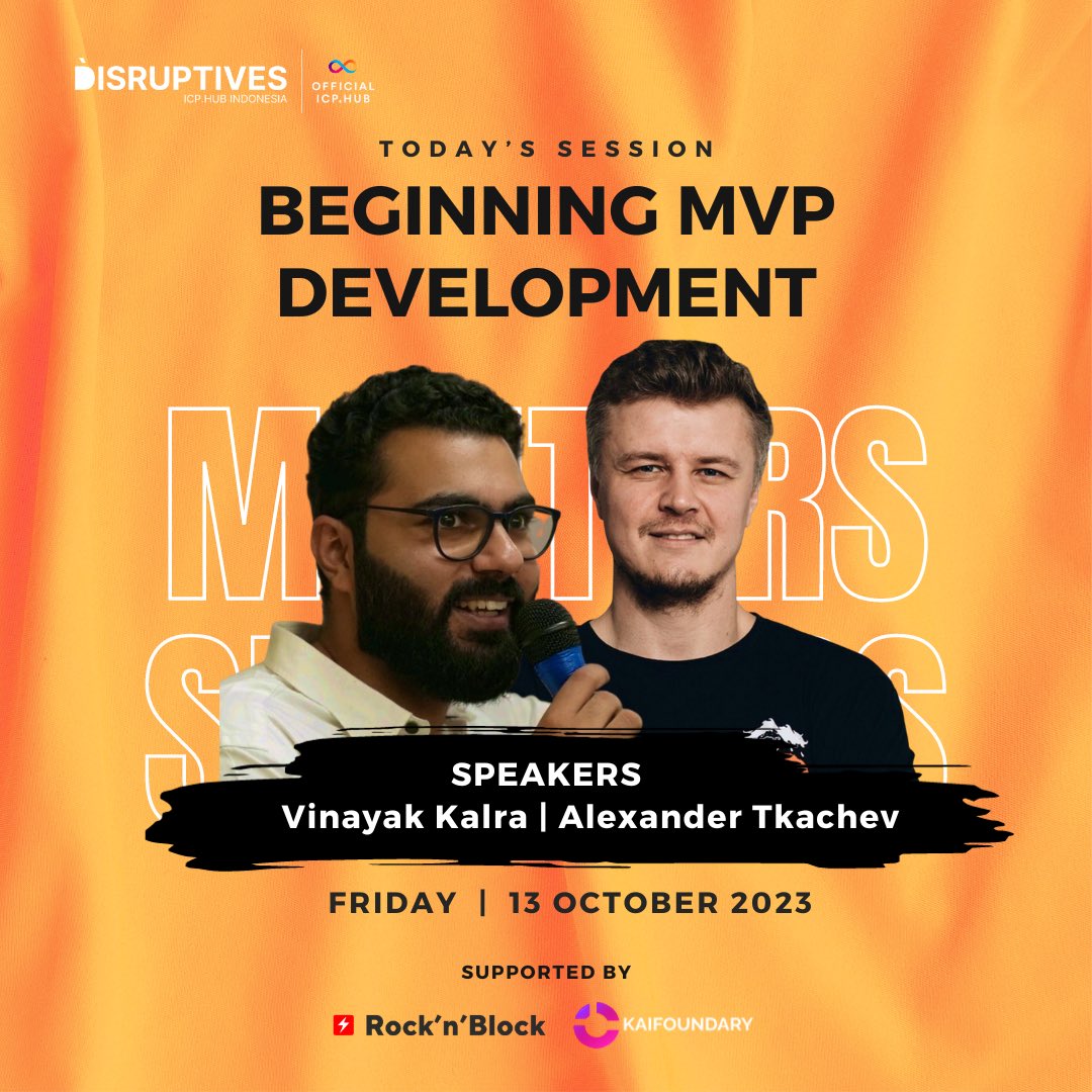 icphub_ID's tweet photo. Today we dived into MVPs and the tech tools within the IC ecosystem. Empowering our participants to transform visions into reality, we explored efficient ways to build on the #InternetComputer. Get ready as we shape the future! ๐ #BuildingOnICP #MVPJourney #ICP #ICPHubs https://t.co/7ApIx8hFPo