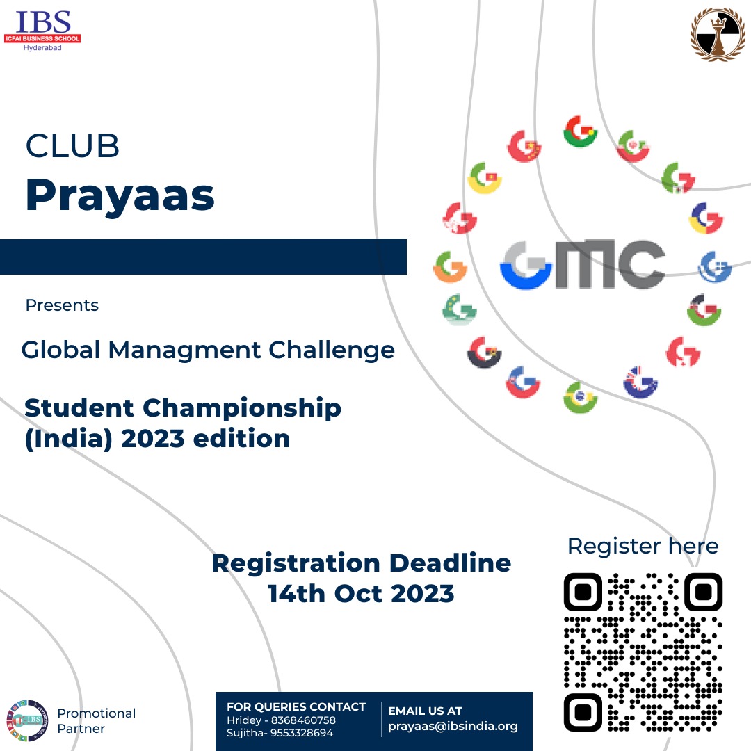 PrayaasIbs's tweet photo. The World's Largest Strategy &amp; Management Competition, presents: 
Student Championship (India) - 2023!
Register in teams of 4!

🔗: https://t.co/38m7CJOuTO

⏰Deadline: 14th October, 2023 https://t.co/xhzCF3lz4s
