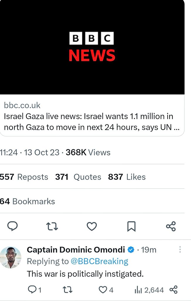 roffeyinit's tweet photo. I love Twitter these days, where else could you hear such genius insight as "this war is politically instigated". Bro that's every war. https://t.co/iHReRHKhS5