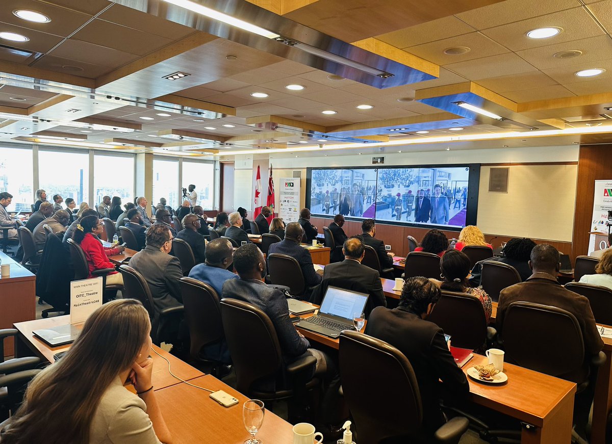 fitsumaregaa's tweet photo. Humbled to highlight #Ethiopia’s mining &amp; other investment opportunities at the ’Champions of Accelerated Canadia-Africa Business Development’ event in Toronto. Let’s seize the moment, given the rising interest in Africa &amp; cultivate sustainable partnerships for mutual benefits. https://t.co/3L65OXYnOl