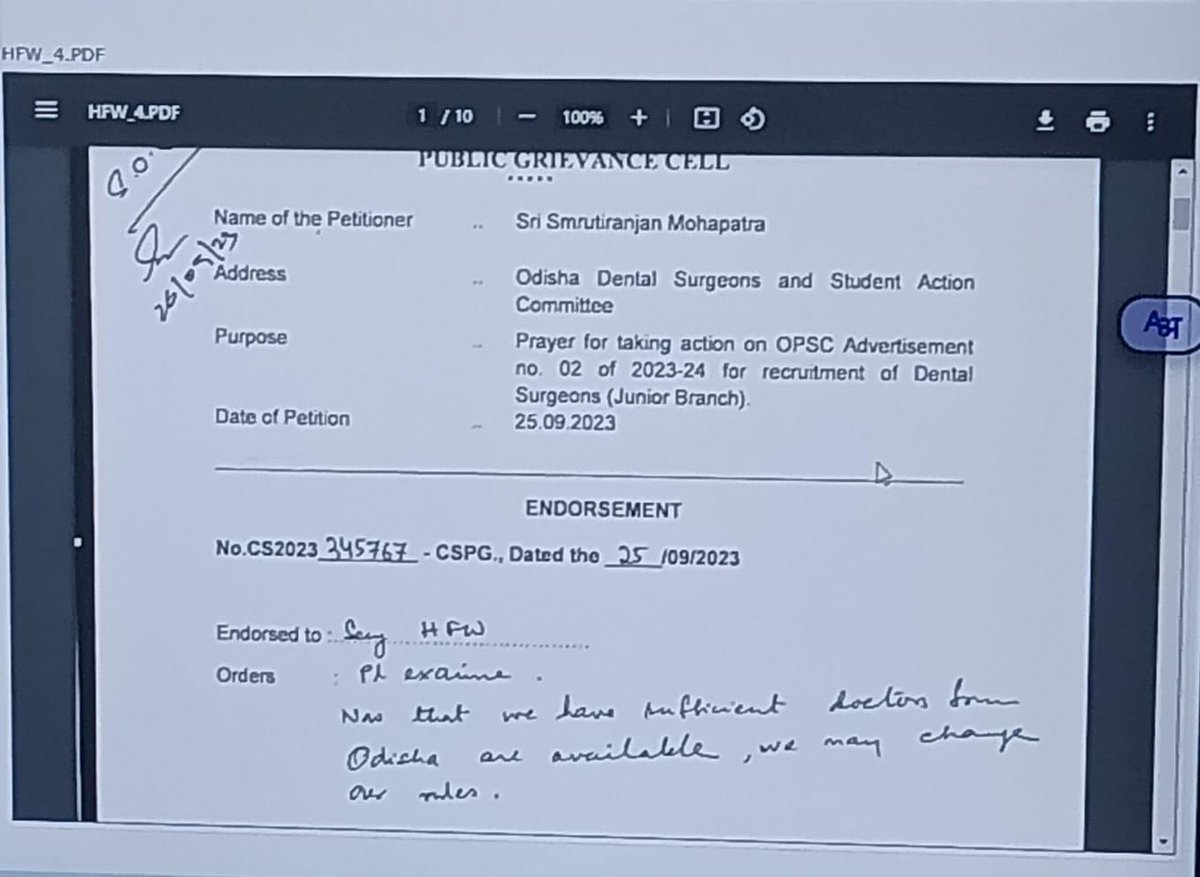Odssac_official's tweet photo. Unfair practice by H&amp;FW dept, Odisha disregarding orders of judicial and bureaucratic heads of the state

HC Order: WPC  15694 Dt 12/05/2023 and WPC 25516 Dt 16/08/2023

Hon'ble. Chief Secy's order CS2023-345767-CSPG dated 25/09/2023

@SecyChief @CMO_Odisha @PradeepJenaIAS https://t.co/7ZpZfqTRkK