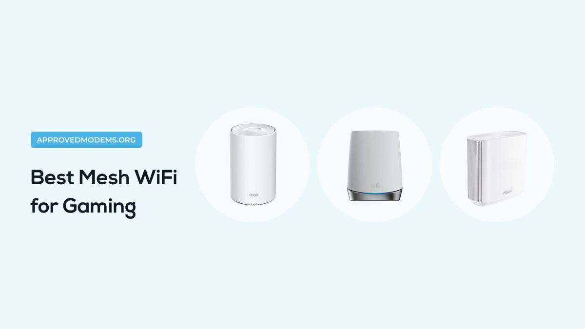ApprovedModems_'s tweet photo. Are you a professional gamer seeking low-latency gaming at every corner of your large house? Are Powerline and MOCA not effective options for you? The best solution, in this case, is getting a mesh WiFi system that’s suitable for gaming. But which one? https://t.co/SMeRx0Muks