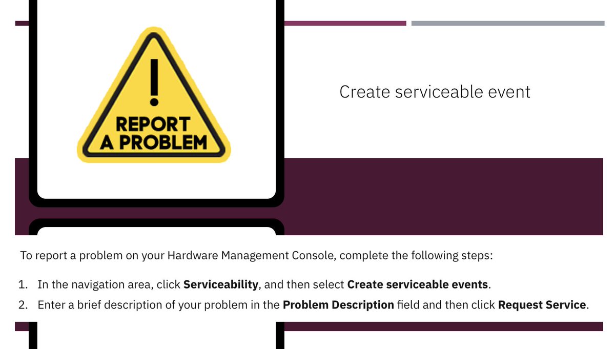 Do you want to report problems that occurred on your Hardware Management Console (HMC) to the service provider? Click here for steps: ibm.co/45K50Ol #IBMPowerDocs