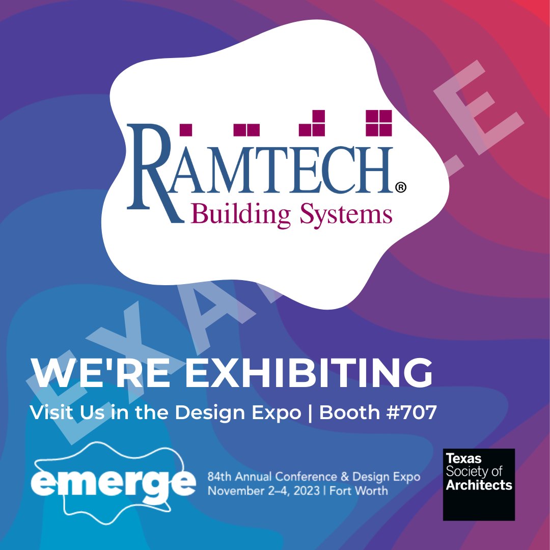 RamtechModular's tweet image. Ramtech is proud to be a CES provider to the AIA and we look forward to sharing how permanent and relocatable modular construction can meet a wide variety of facility needs when we exhibit at the Texas Society of Architects annual conference in Fort Worth on November 2-4.