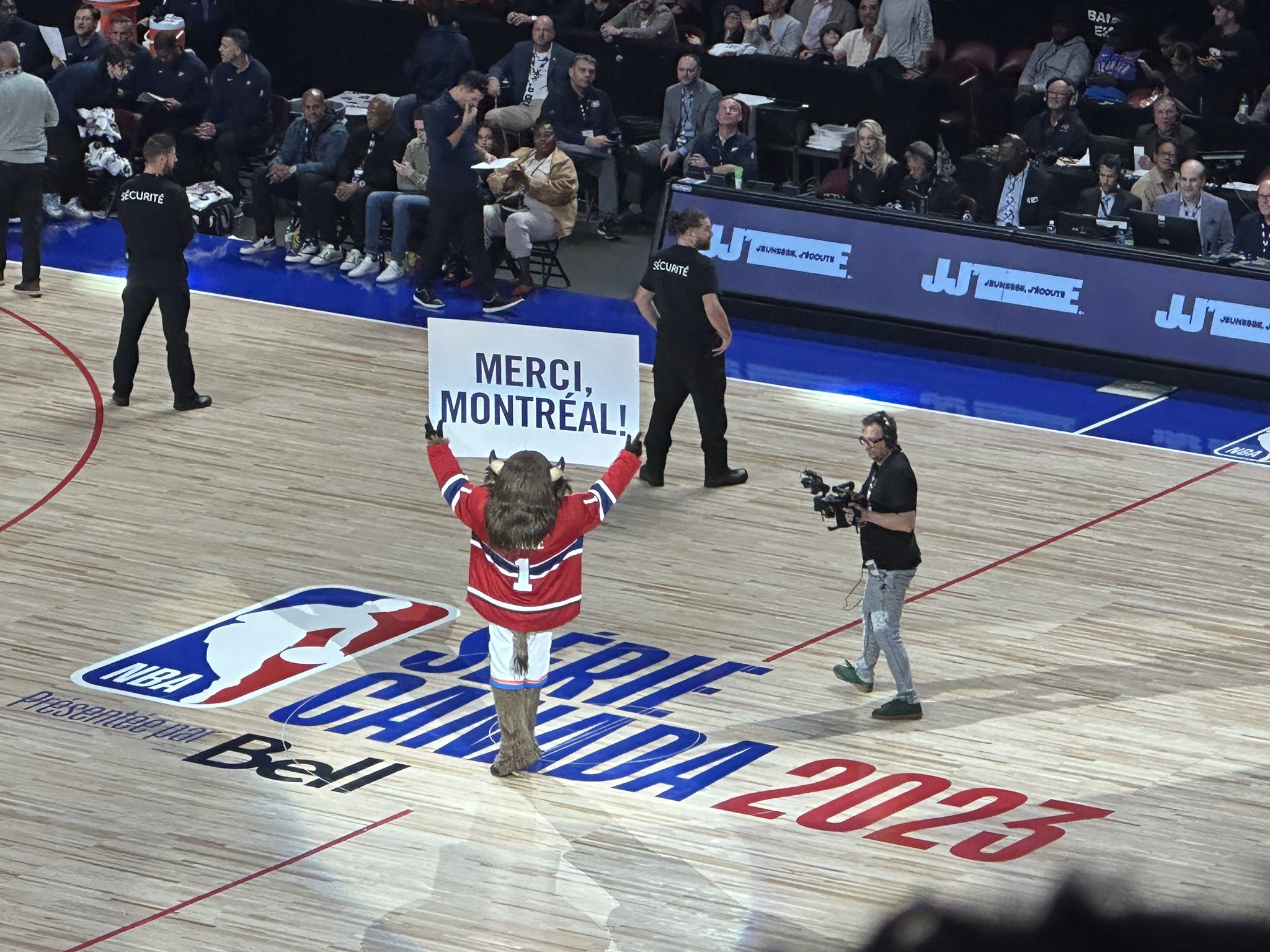 Rumble the Bison, the official mascot of the Oklahoma City Thunder