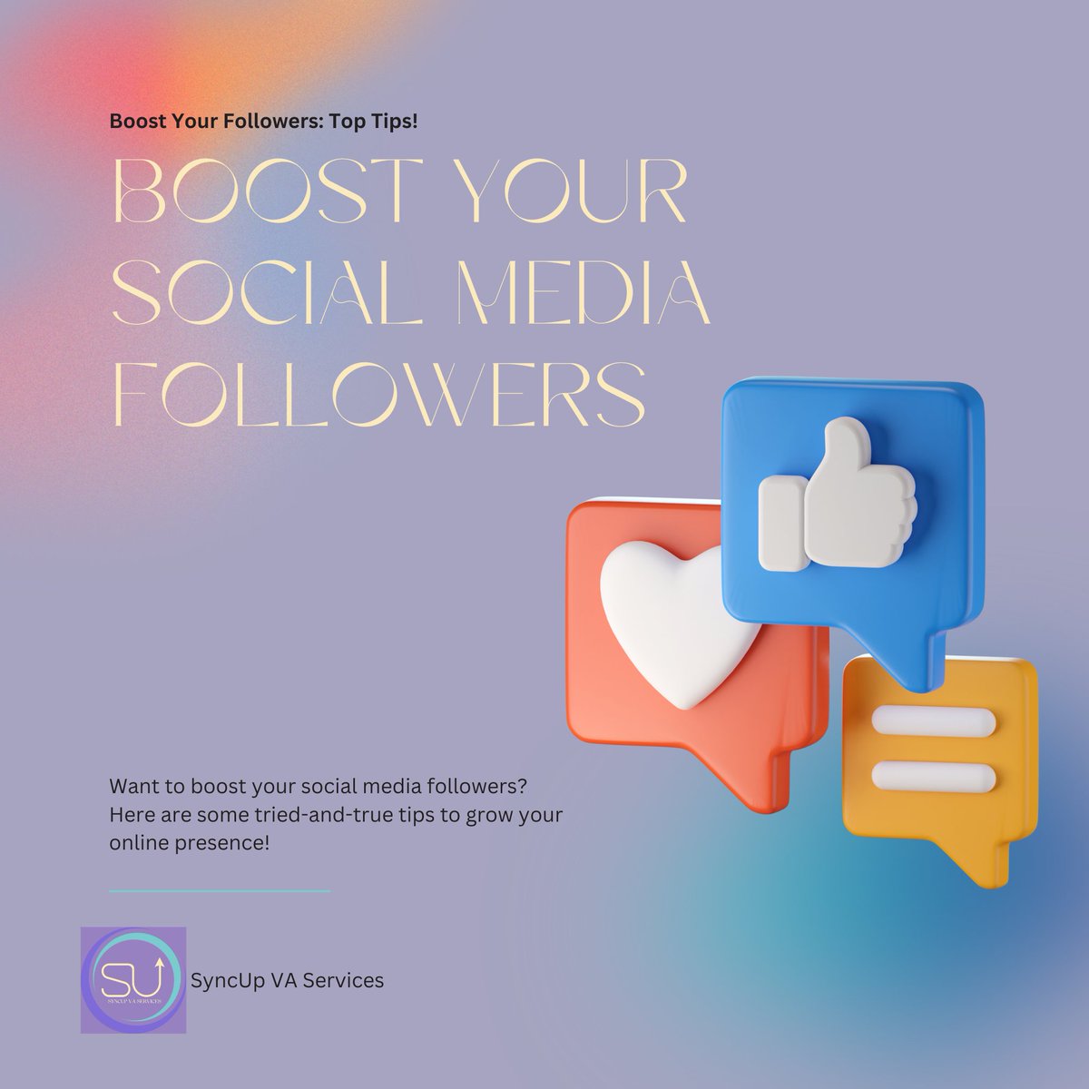 SyncUpVA's tweet photo. Ready to grow your online presence? Boost your social media followers with strategic engagement and compelling content. Let's make your social media dreams a reality! 

 #SocialMediaSuccess #BoostYourFollowers https://t.co/unSBbgXFkV
