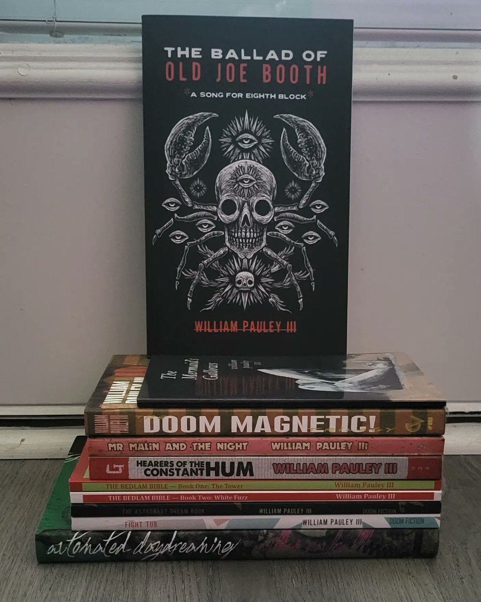 I got some <a href="/doomfiction/">William Pauley III</a> in my mailbox last week! The Ballad of Old Joe Booth is the fifth book in the Bedlam Bible series. I've been slowly making my way through the series. U should check out some of William Pauley III's books if you haven't. Part horror, part sci-fi, all weird!