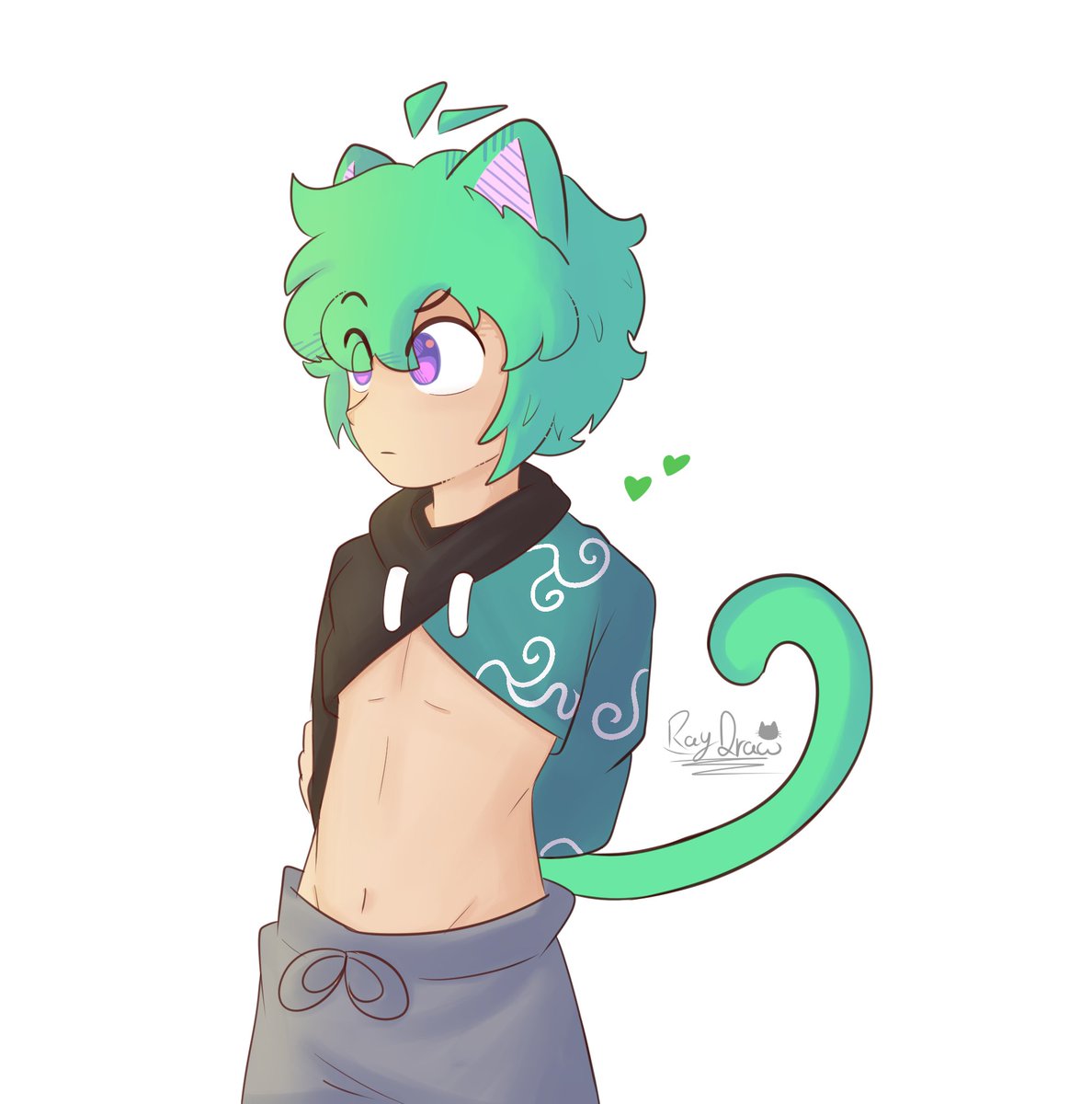 Ray_DrawTW's tweet image. Mas femboy que nunca 💚✨
