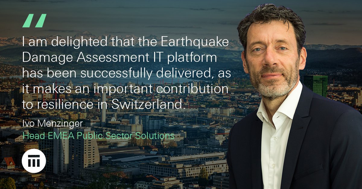 In time for #DRRday, the completion of the #Earthquake Damage Assessment IT platform, of which Swiss Re was a development partner, helps ensure that the economy and society of #Switzerland will recover quickly from seismic events. Learn more: ow.ly/5ljj50PWlfv.