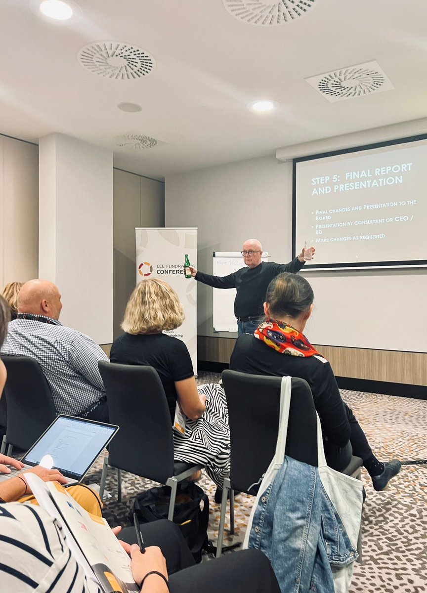 What a joy to share leadership thoughts with friends and colleagues from 21 countries at the Central and Eastern European fundraising conference. How lucky am I