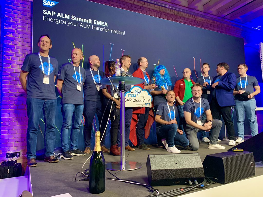 👉 The ALMathon / Hack2Build Finalists 2023

Great pitches, incredible shows and solutions and a lot of fun and inspiration 🏆🍾🧚🏻‍♀️

Congratulations to the winner NTT Data 👏

#almsummit #almathon #hack2build #sapalm #alm #cloudalm