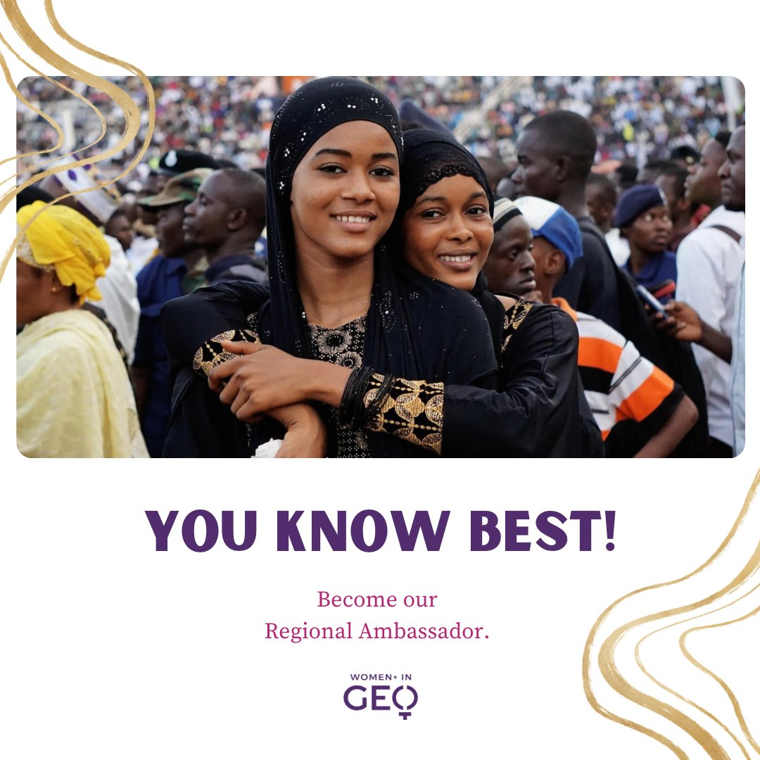 No one else should speak for your community, but YOU!💜Are you ready to take the lead and add your voice to our growing team of Women+ in #geospatial? Apply here and become a Regional Ambassador for your community: lnkd.in/eAEDm3NP #earthobservation #GIS