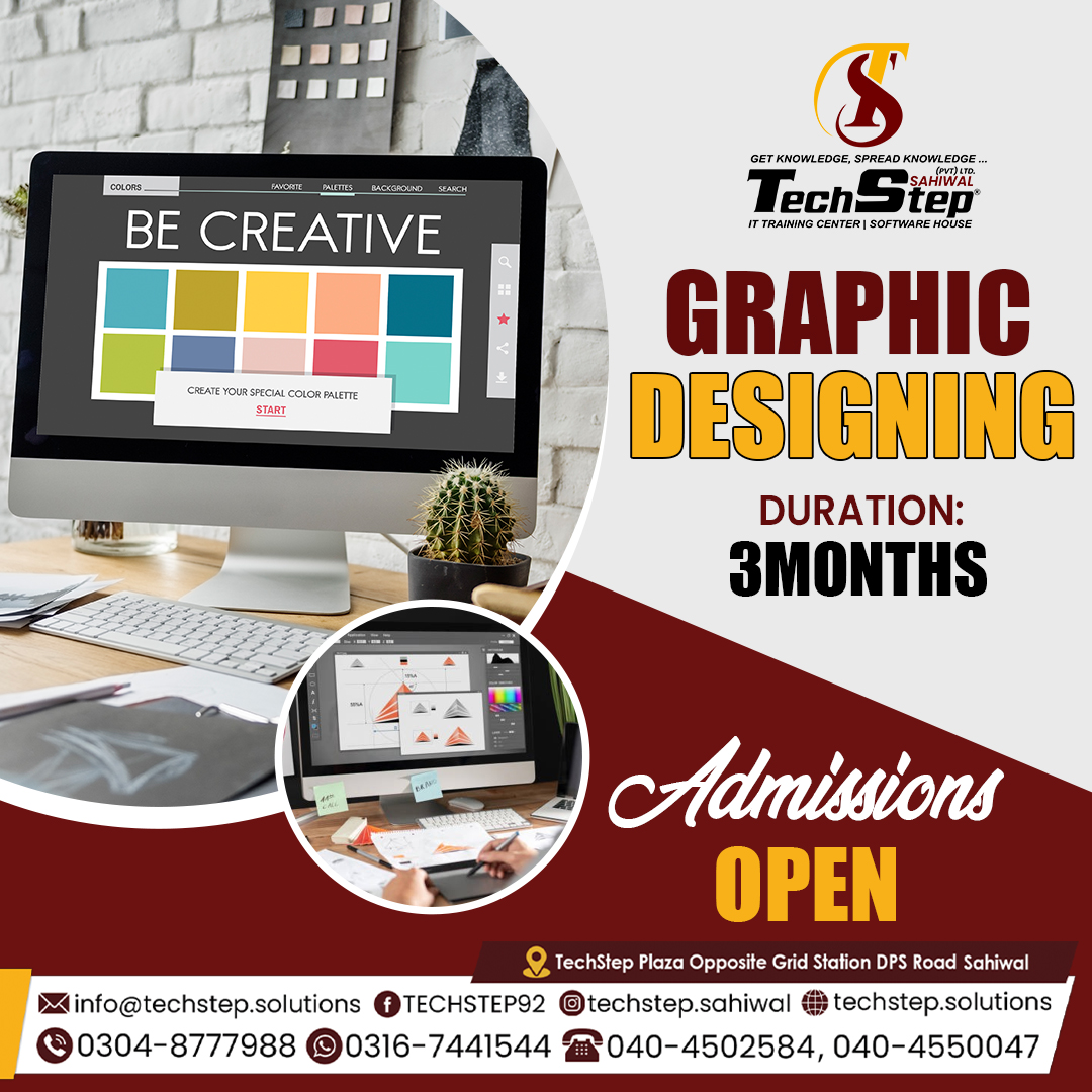 techstep00's tweet photo. Admission Open!
Graphic Designing
Duration 3 Months
For detailed discussion, guidance or information feel free to
Website : https://t.co/veagYhTZGl
#techstepsahiwal #techstep #graphics #graphicdesign #designing https://t.co/SCAGoWUCll