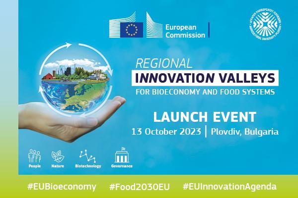 Great News! 🚀

The Agricultural University of Plovdiv in collaboration with the @EU_Commission is hosting today the Regional Innovation Valleys for Bioeconomy and Food Systems Event🌱

Learn more below 👇
 
💻 bit.ly/46Ia7zc
📹 bit.ly/3ZVFTGF

#EUBioeconomy