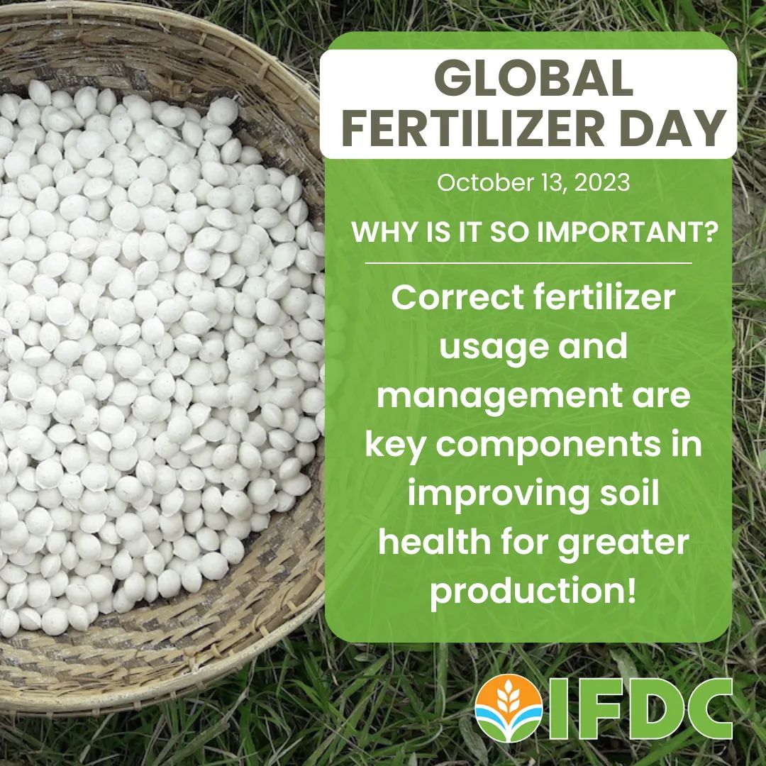 Want to know how to get the most out of #Fertilizer? 

With today being #FertilizerDay, we think it's important for value chain actors, especially #SmallholderFarmers, to know the correct ways in utilizing fertilizer for greater #Production! Learn more: ifdc.org/2023/07/26/get…