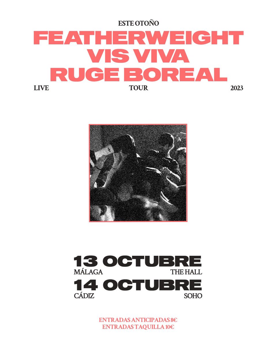 tocamos hoy en málaga y mañana en cádiz! visitamos el sur x primera vez

anímense que vamos a liar una guapa 🥳

cartel x <a href="/miguelcerverax/">miguel</a>