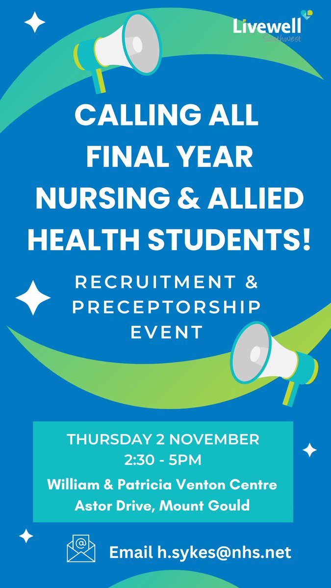 Interested? Email h.sykes@nhs.net