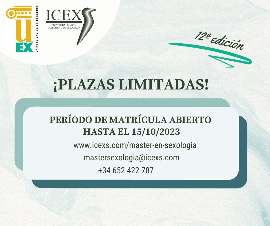 Instituto Clínico Extremeño de Sexología ⦿ ICEXS tweet media