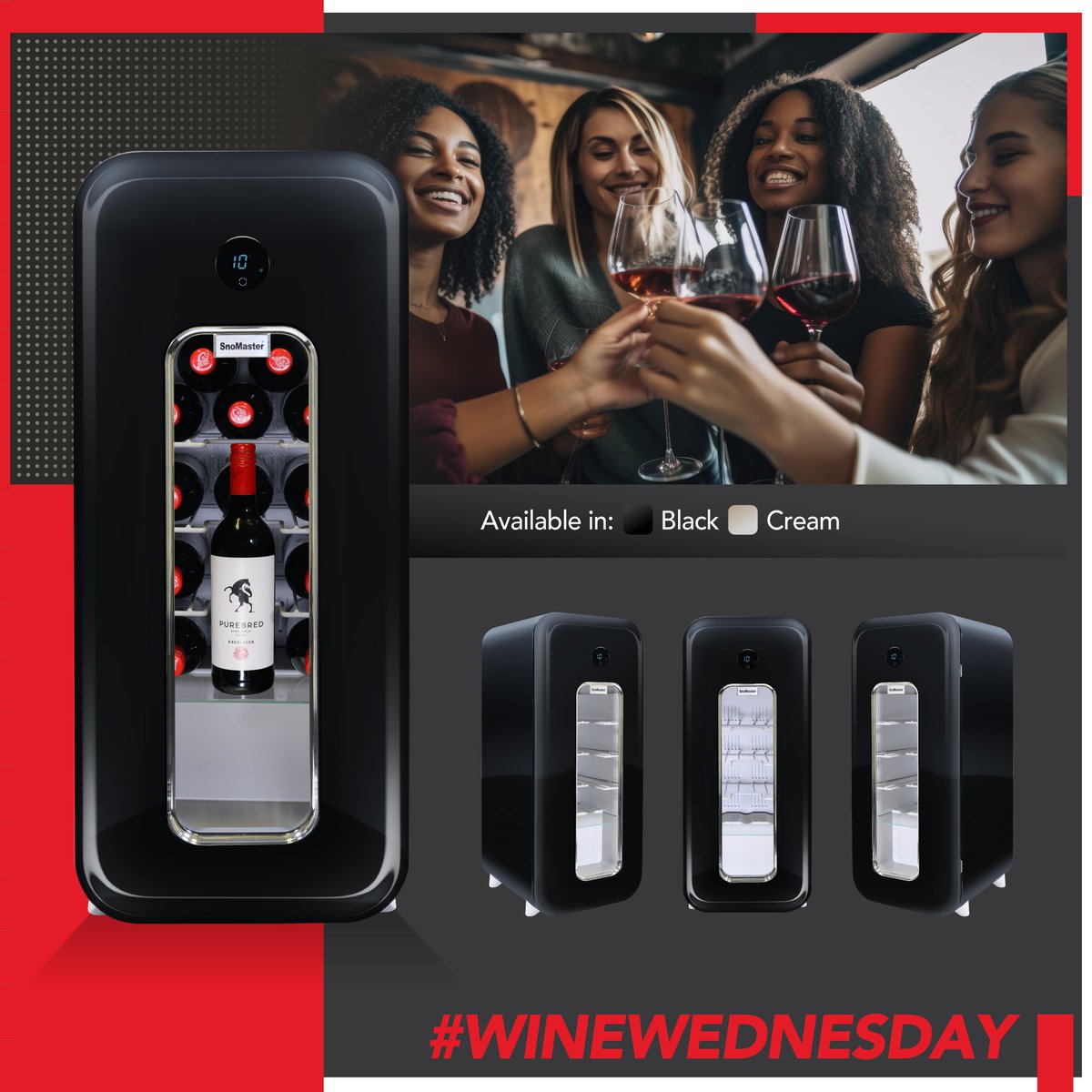 SnomasterSA's tweet photo. Introducing our soon-to-be-released retro-inspired Wine Cooler, where vintage meets vogue. 💅🏻 This funky cooler can house 12-14 bottles of wine, while seamlessly blending vintage aesthetics with modern cooling technology, making it a perfect addition to your home. https://t.co/fcNrDhg2Mz