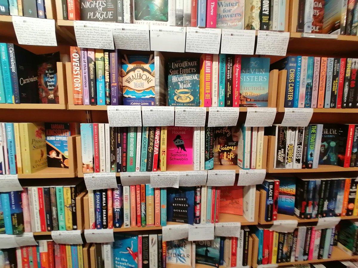 Was wonderful to visit @bookshopbridprt yesterday,a beautiful bookselling space. Thanks to Ceri for being so welcoming and showing us around. Handwritten recommends on the shelves for the win!