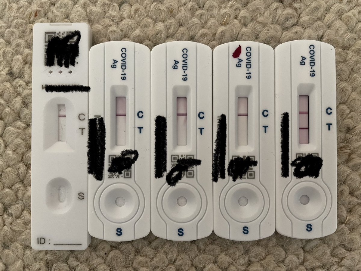 I knew I had covid but I wanted to see how many days it took for a test to show positive after my symptoms started. Bit worrying as most of my patients test at onset of symptoms and then think they don’t have covid.

(I bought these tests myself, not wasted NHS resources).