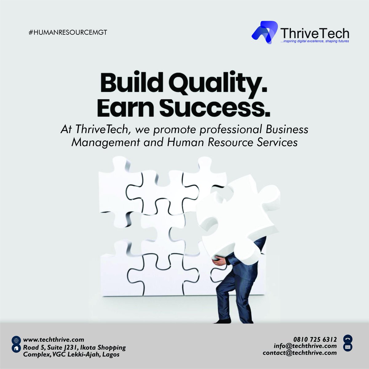 VeriaTech's tweet image. Thrive with us today🚀
#thrivetechafrica #thrivetech #hrservices #recriutment #lagosemployment #NYSC #NoBraDay #Friday13th #IsraelPalestineConflict #TinubuMustGo #businesshiringtips #businesshiring
