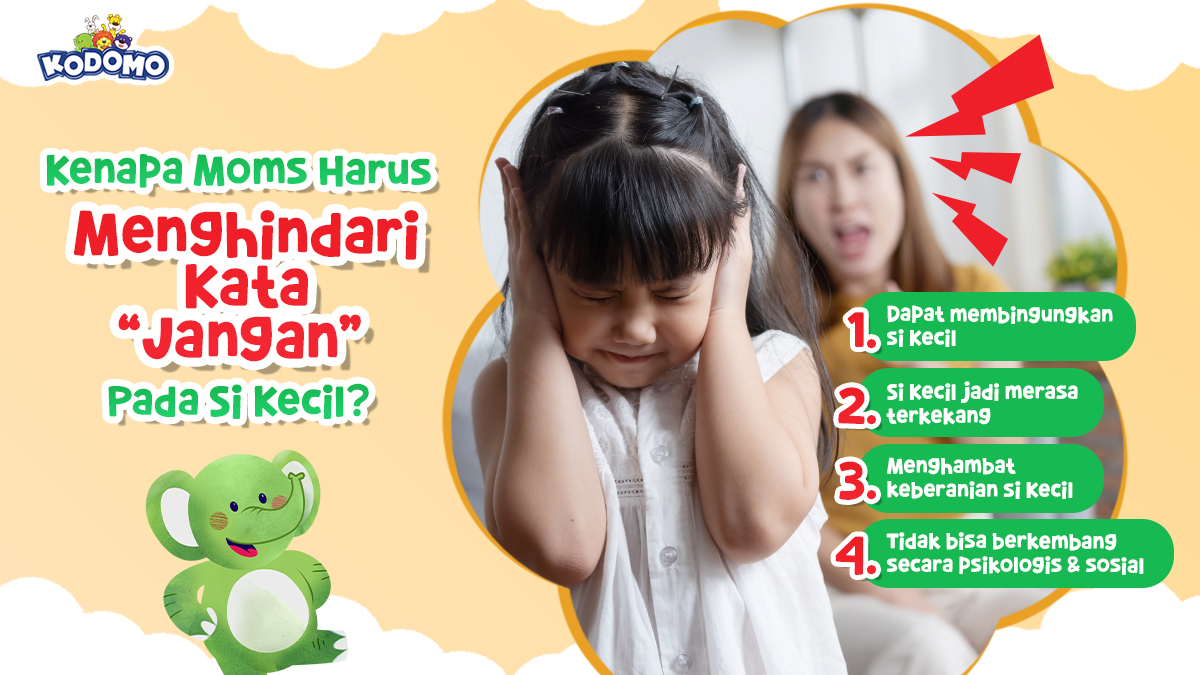 TemanKodomo's tweet photo. Moms, dibanding menggunakan kata “jangan” sebaiknya Moms bisa gunakan kata pengganti lainnya nih. Misalnya “jangan berlari” menjadi “jalan saja ya, pelan-pelan”.

#TumbuhCeria
#TemanKodomo https://t.co/7X315broK4