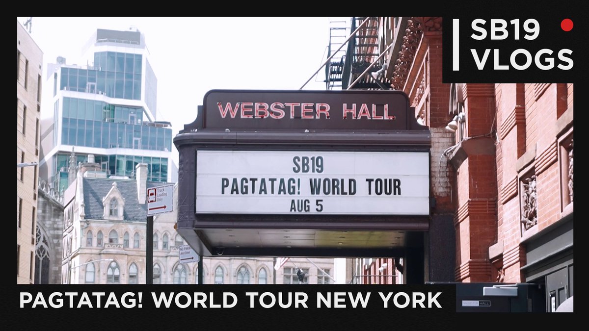 SB19Official's tweet photo. 🔴 [SB19 VLOGS] PAGTATAG! World Tour New York

🔗 https://t.co/9aCwf5gDb2

#SB19 #PAGTATAG #SB19PAGTATAG #PAGTATAGWorldTour
#PAGTATAGWorldTourNewYork https://t.co/D3GKeJ2wYI