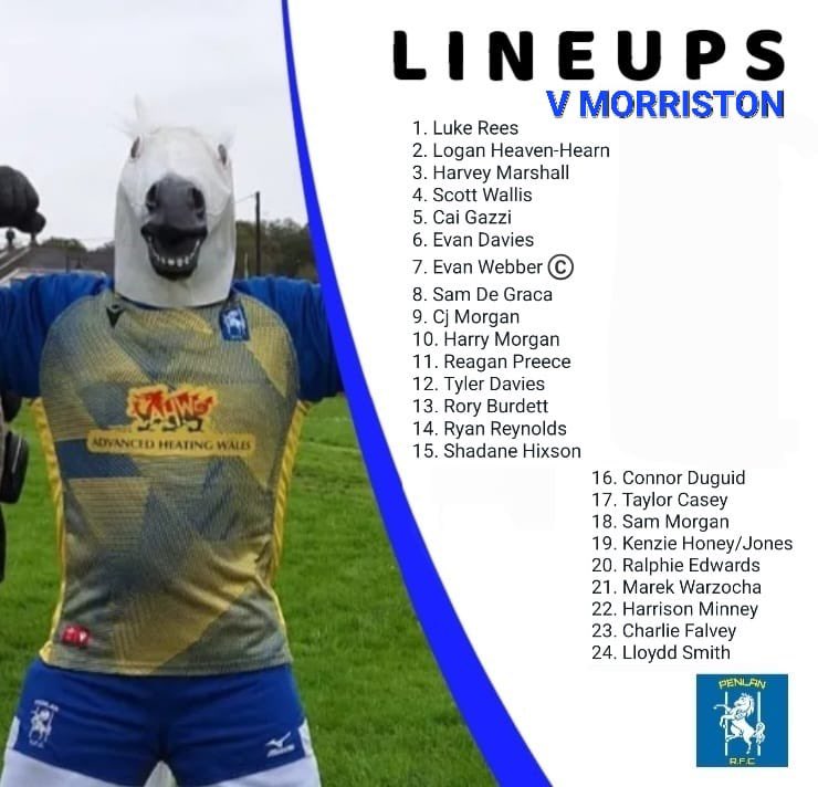 PenlanY59740's tweet photo. Here’s our lineup that takes the field for our game with our neighbours @MorristonYouth #youthrugbyrising https://t.co/MjRHhUXczt