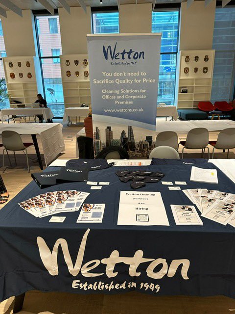 It was a great day for our Wetton team <a href="/TowerHamletsNow/">Tower Hamlets Council</a> local Job Fair. We hope to welcome local residents to our teams very soon. All our current job vacancies can be found on our webpage which is linked in our profile. #job #event #cleaner #jobopportunity