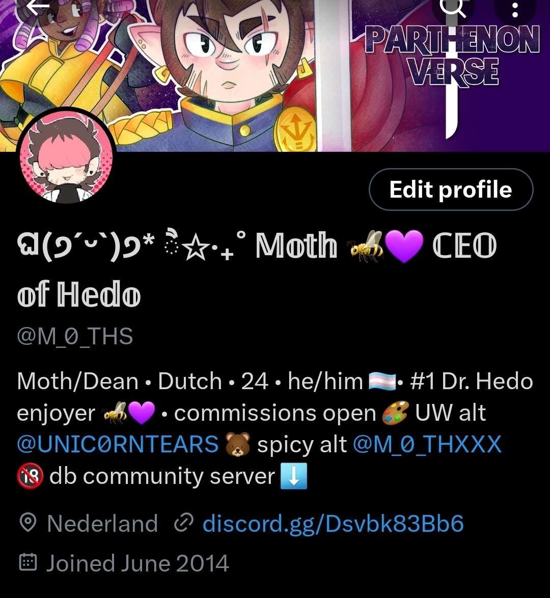 M_O_THS's tweet image. 📌
Heyo! I'm Dean/Moth, a game art and animation graduate from the Netherlands! My old account got sused because weebs can't take a joke &lt;/3
🔽Comm info and other important links in the 🧵