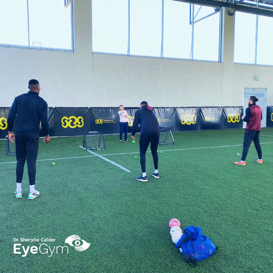 Had a fantastic visual-focussed training session with the goalkeepers from @StellenboschFC. We believe our on-field training/ consulting and our online EyeGym training go hand-in-hand for elite sportspeople.

#visualperformance #StellenboschFC #EyeGymEdge #goalkeeper @sas_hp