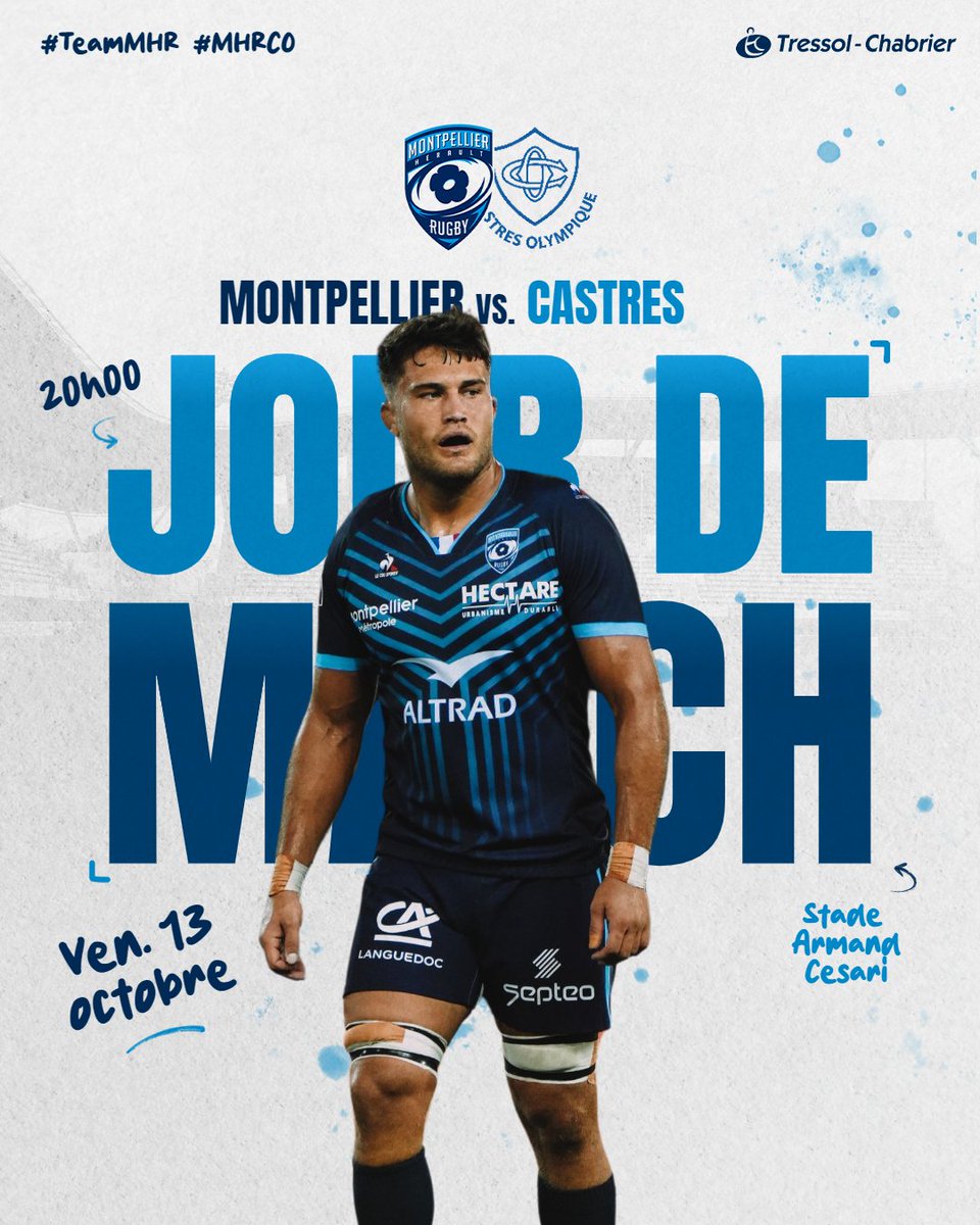 MHR_officiel's tweet image. 👊 𝗝𝗢𝗨𝗥 𝗗𝗘 𝗠𝗔𝗧𝗖𝗛 👊
.
🆚 @CastresRugby 
🤳 #MHRCO  à suivre sur votre application 
⌚️ 20H00
🏟️ Stade Armand Cesari
.
#TeamMHR 🔵⚪️ #MHRCO