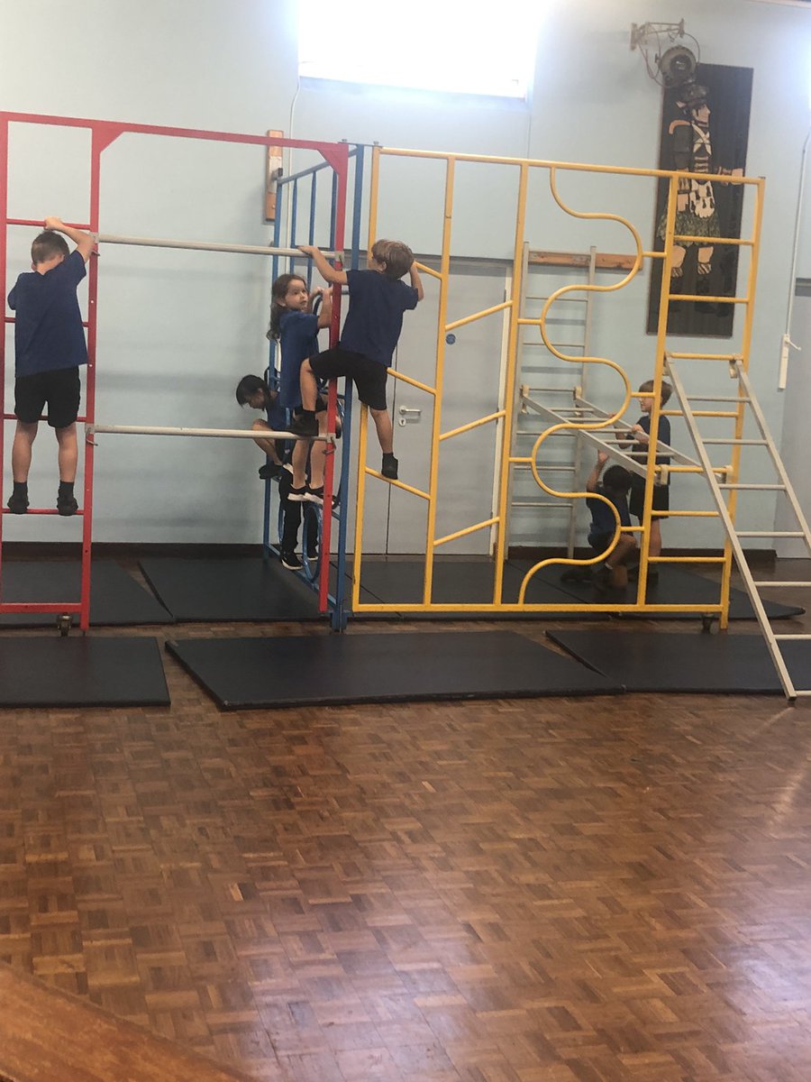 latimerprimary's tweet photo. Well, what a fun morning class AB has had! We got out the ‘big equipment’ and practised balancing, jumping and climbing. I’m exhausted! 😊 check out our photos! #latimerpe #classab #activelatimer https://t.co/L3C7wa7Wan