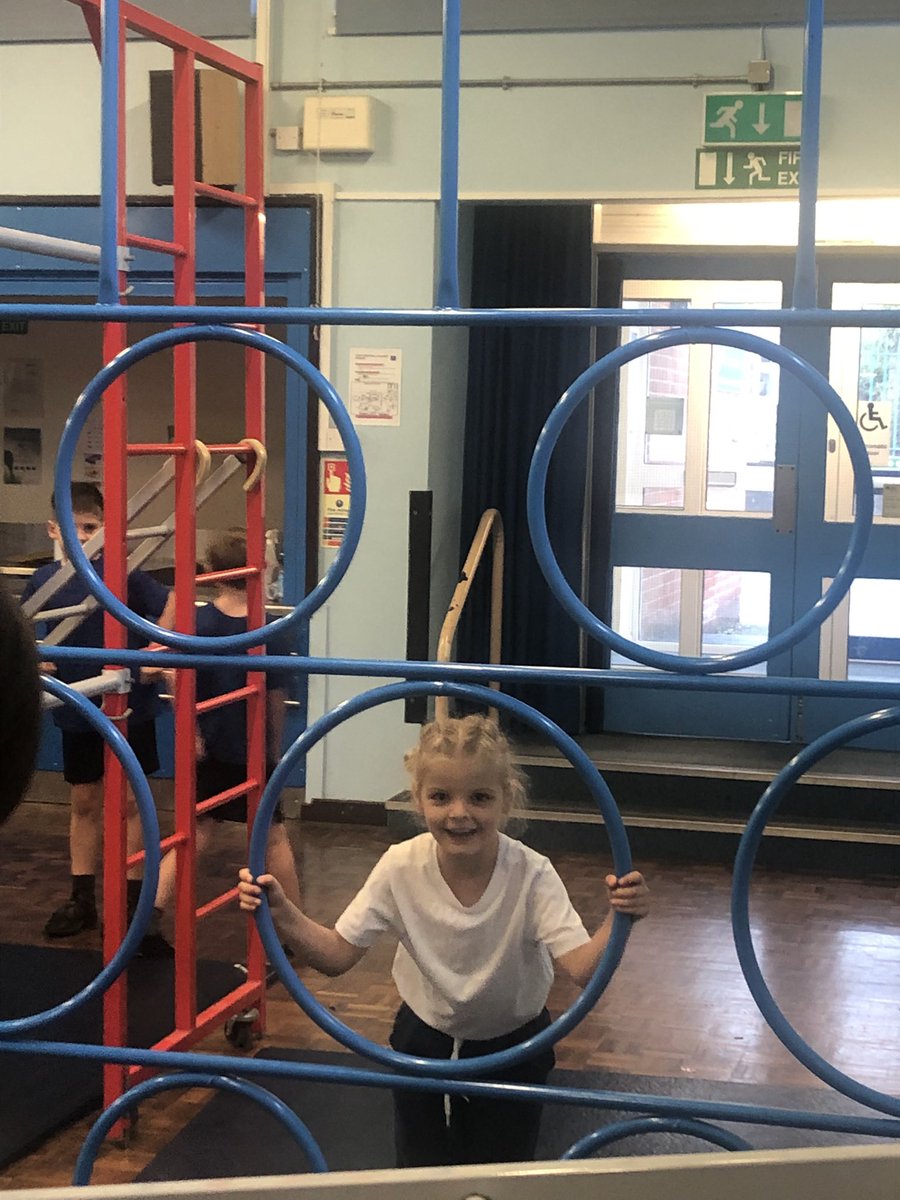 latimerprimary's tweet photo. Well, what a fun morning class AB has had! We got out the ‘big equipment’ and practised balancing, jumping and climbing. I’m exhausted! 😊 check out our photos! #latimerpe #classab #activelatimer https://t.co/L3C7wa7Wan