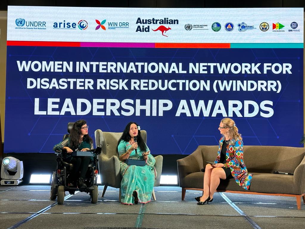 UNDRR_AsiaPac's tweet photo. And the winners of the 2023 WIN #DRR Awards are...

🏆Abia Akram - Rising Star award winner
🏆Shaila Shahid - Excellence award winner

Congratulations! You are a true inspiration! https://t.co/yQPFKnIUEH