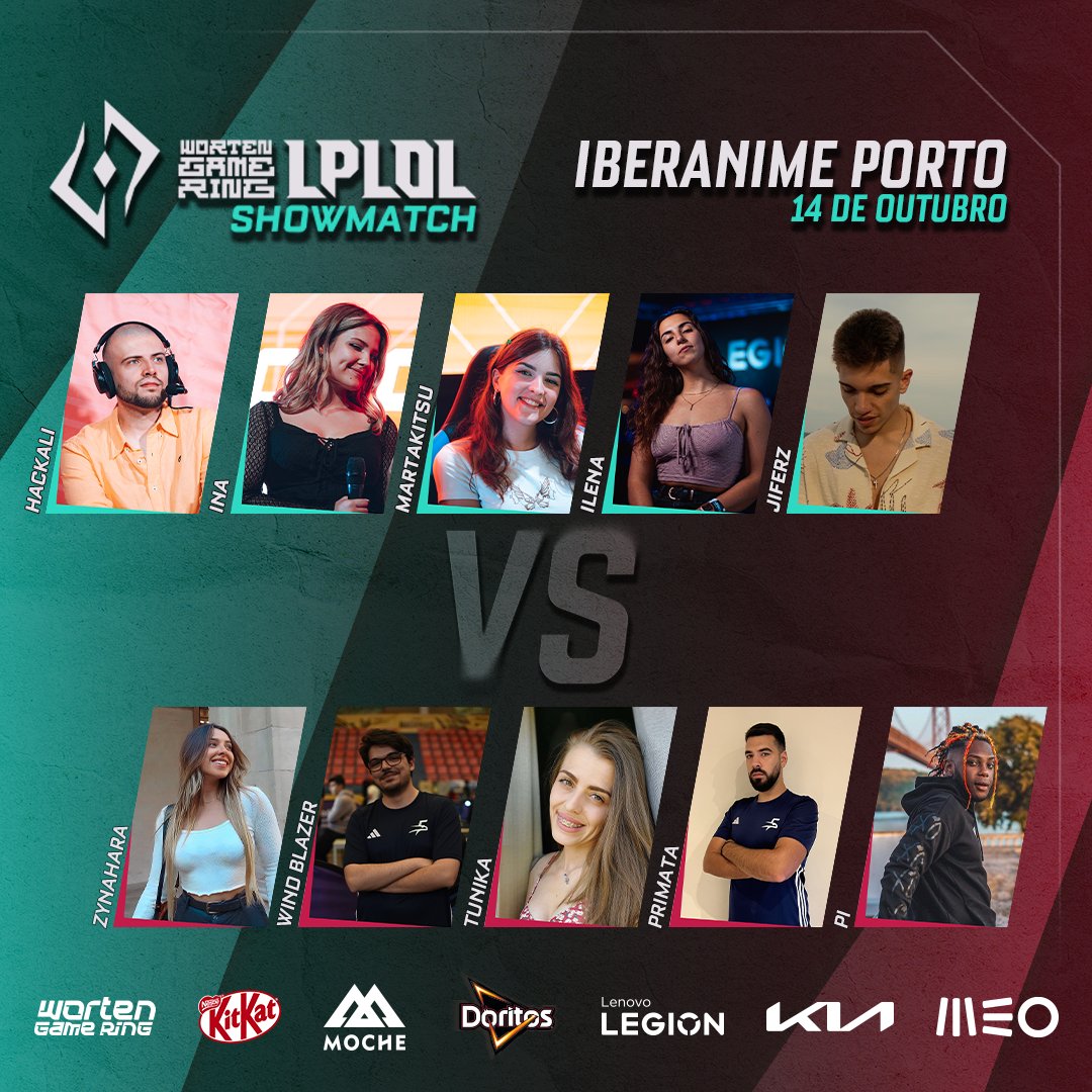 Falta 1 dia para o <a href="/IA_OFICIAL/">IBERANIME Oficial</a> Porto começar e temos mais uma surpresa para vocês!✨

Antes da final da #LigaPromessa teremos um Showmatch entre os nossos embaixadores e outros criadores de conteúdo do LoL nacional! 🤩

📅 Amanhã, 14 de Outubro 

Quem sairá por cima? 🔥