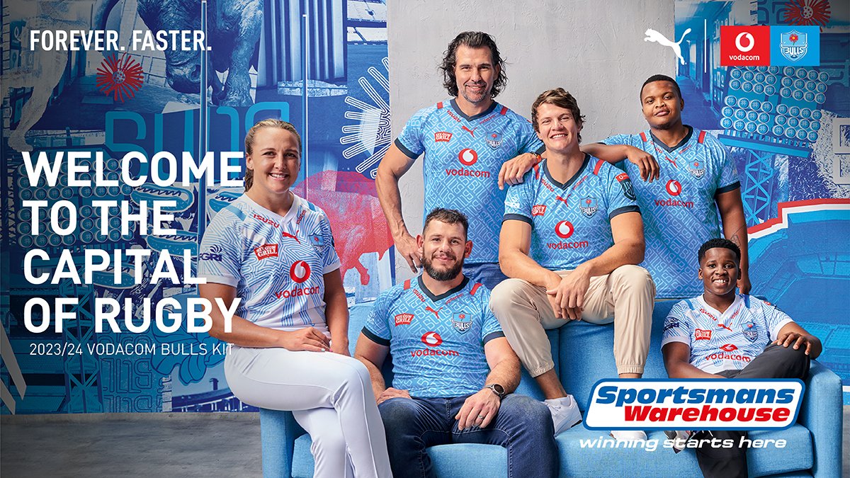 Sportsmans Warehouse (@sportsmansw) on Twitter photo Just in🔥Introducing the 23/24 Vodacom <a href="/BlueBullsRugby/">Official Blue Bulls</a> x <a href="/PUMASouthAfrica/">PUMA South Africa</a> Rugby Kit. Experience the Blue Bulls rugby thrill!
Now available online and in-store 🛒bit.ly/3S0MT0e
#PUMAxVodacomBulls Just in🔥Introducing the 23/24 Vodacom <a href="/BlueBullsRugby/">Official Blue Bulls</a> x <a href="/PUMASouthAfrica/">PUMA South Africa</a> Rugby Kit. Experience the Blue Bulls rugby thrill!
Now available online and in-store 🛒bit.ly/3S0MT0e
#PUMAxVodacomBulls