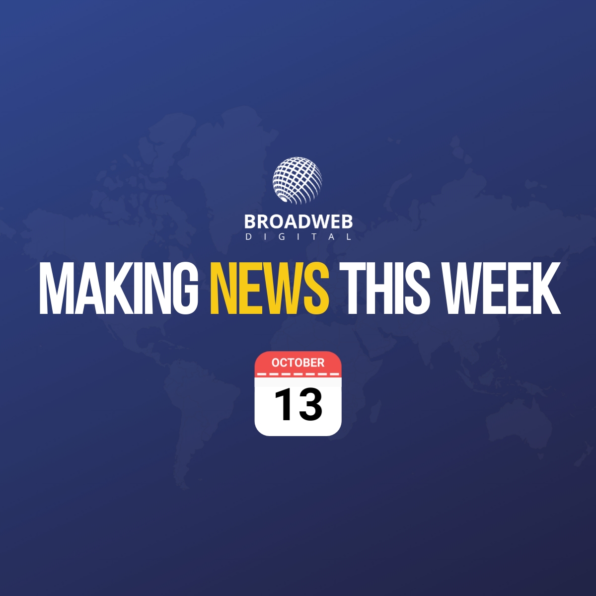 📰 #MakingNewsThisWeek is #CyberSecurity going political worldwide… broadweb.cc/mjo7l

👉 Stay tuned for all the weekly updates in the digital space right here!

#MNTW #InformationTechnology #SmallMediumEnterprise #DigitalMarketingAgency #DigitalAgency #BroadWebDigital